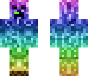 creeper over the raimbow