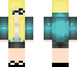 blonde nerd girl