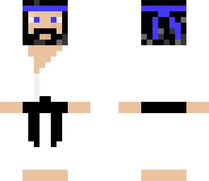 white gi blue headband