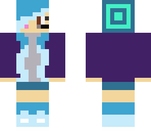 blue gamer girl