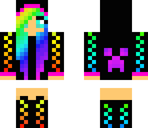 a girl with color