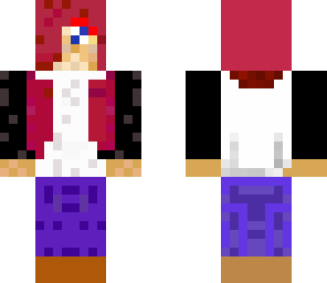 girl with burgundy hair