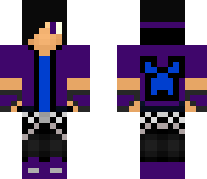 purple guy with blue shirt