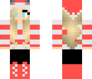 christmas cat girl