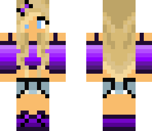 edited pretty purple girl