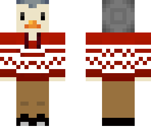 penguin in a sweater