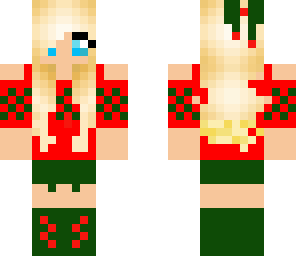 blonde christmas girl
