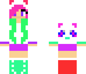 rainbow panda girl