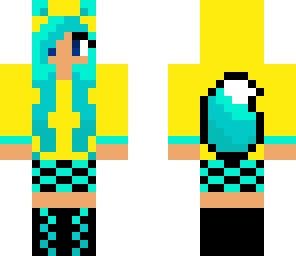 blue and yellow fox