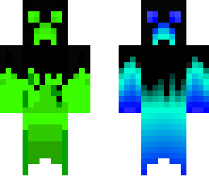 blue and green creeper