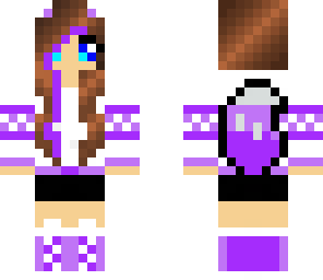 purple wolf girl
