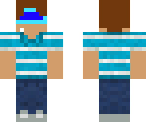 aaaandroid7 in blue and white striped shirt