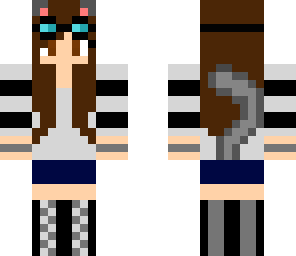 cat goggle girl
