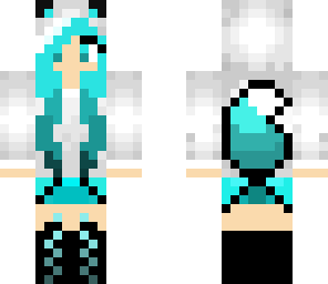 blue hair blue eyes
