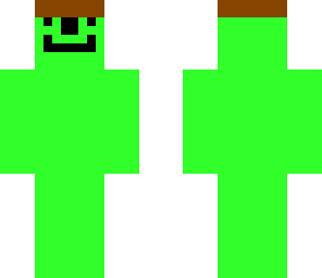 random green dude with a hat