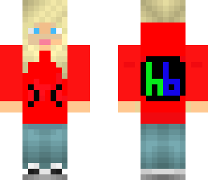 red hoodie girl