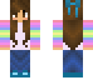 cute rainbow sweater girl