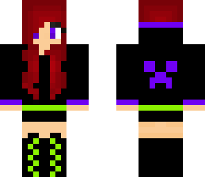 creeper hoodie girl
