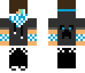 blue and white hoodie