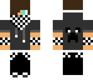 black and white hoodie