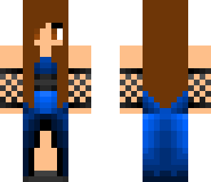 blue dress