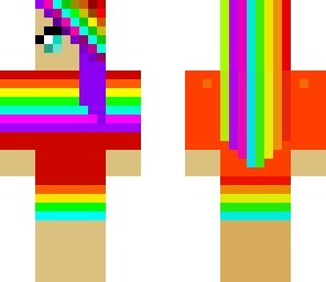 rainbow spring girl