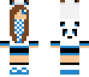 blue panda girl