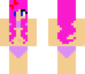 pink bikini girl edit