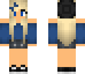 navy girl -blonde haired