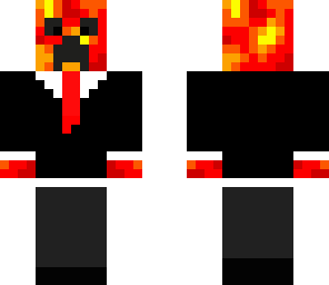 lava creeper in a suit