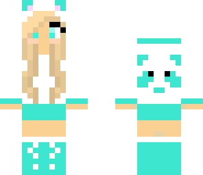 blue panda girl 
