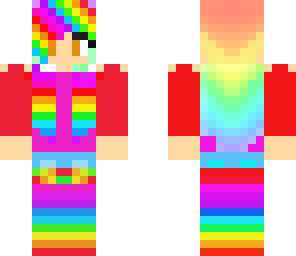rainbow hair cutey