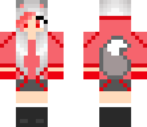 red wolf hoodie girl