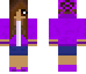 cute in purple girl