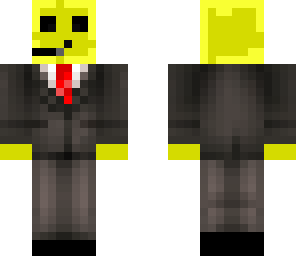 yellow slime in a suit