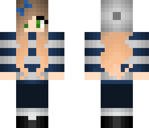 blue gray beanie girl