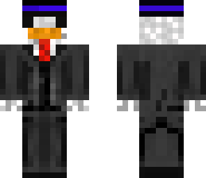 chicken in a black and blue top hat