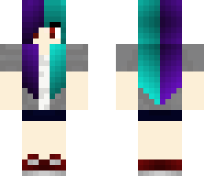 multiple hair color girl