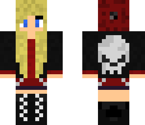 goth with red beanie