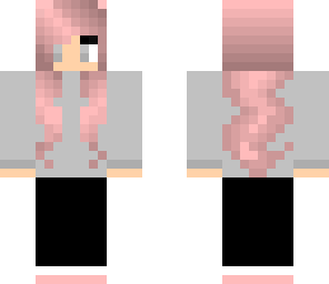 pink candy hair girl
