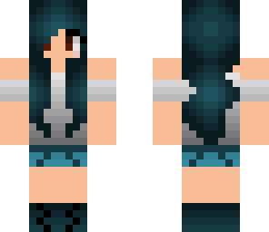 blue hair girl