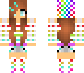 cute rainbow girl