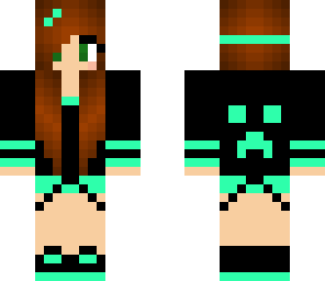 cute neon creeper girl