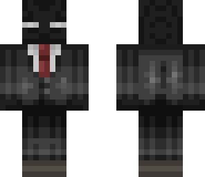 white eyed enderman in a suit