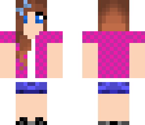 girl pink hotpants