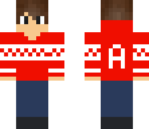 boy with red sweater