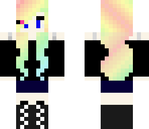 rainbow gamer wolf girl
