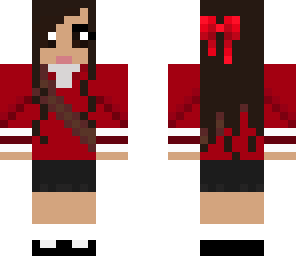 anime school girl - red