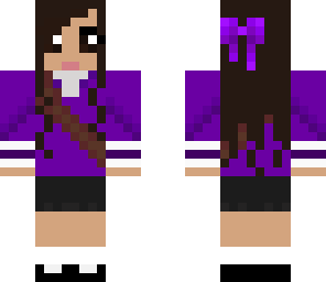 anime school girl - purple