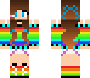 simple rainbow girl